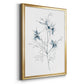 Indigo Sketch II - Modern Framed Canvas Print