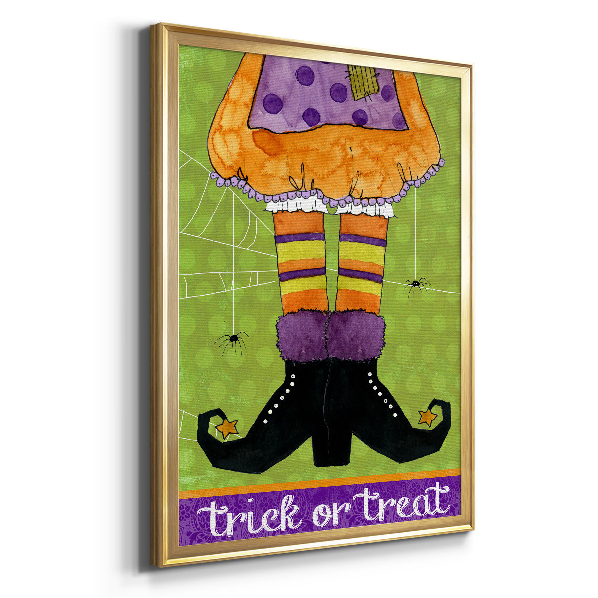 Trick or Treat - Modern Framed Canvas Print