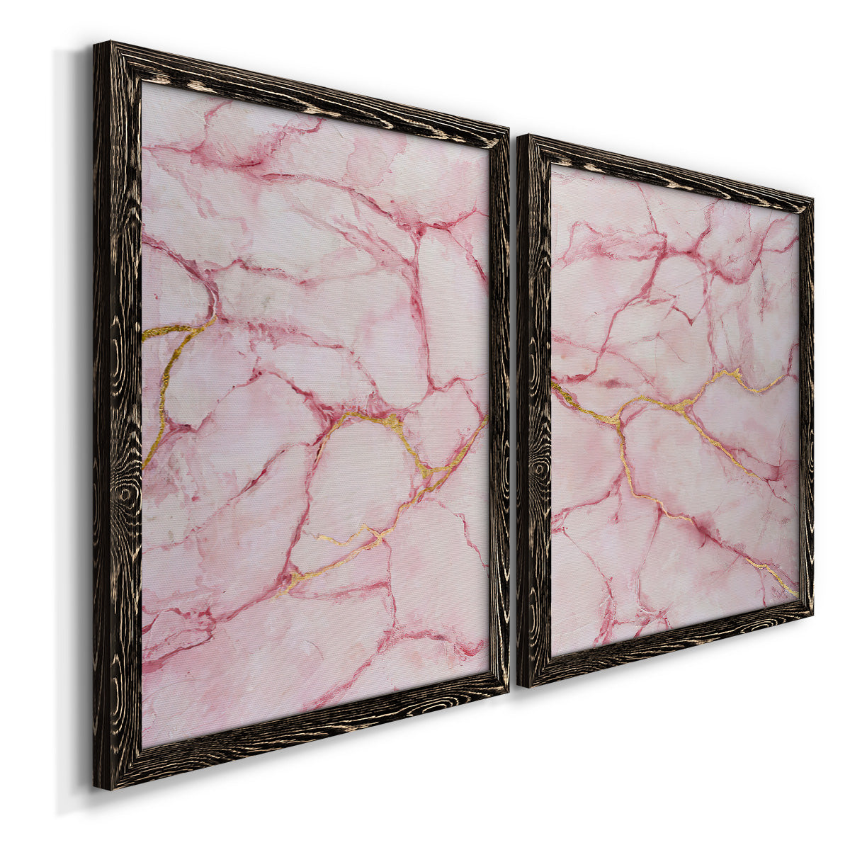 Rose Marble I - Premium Framed Canvas 2 Piece Set - Ready to Hang