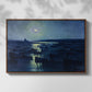 Camaret, Moonlight and Fishing Boats, 1894 - Floater Framed Canvas Print