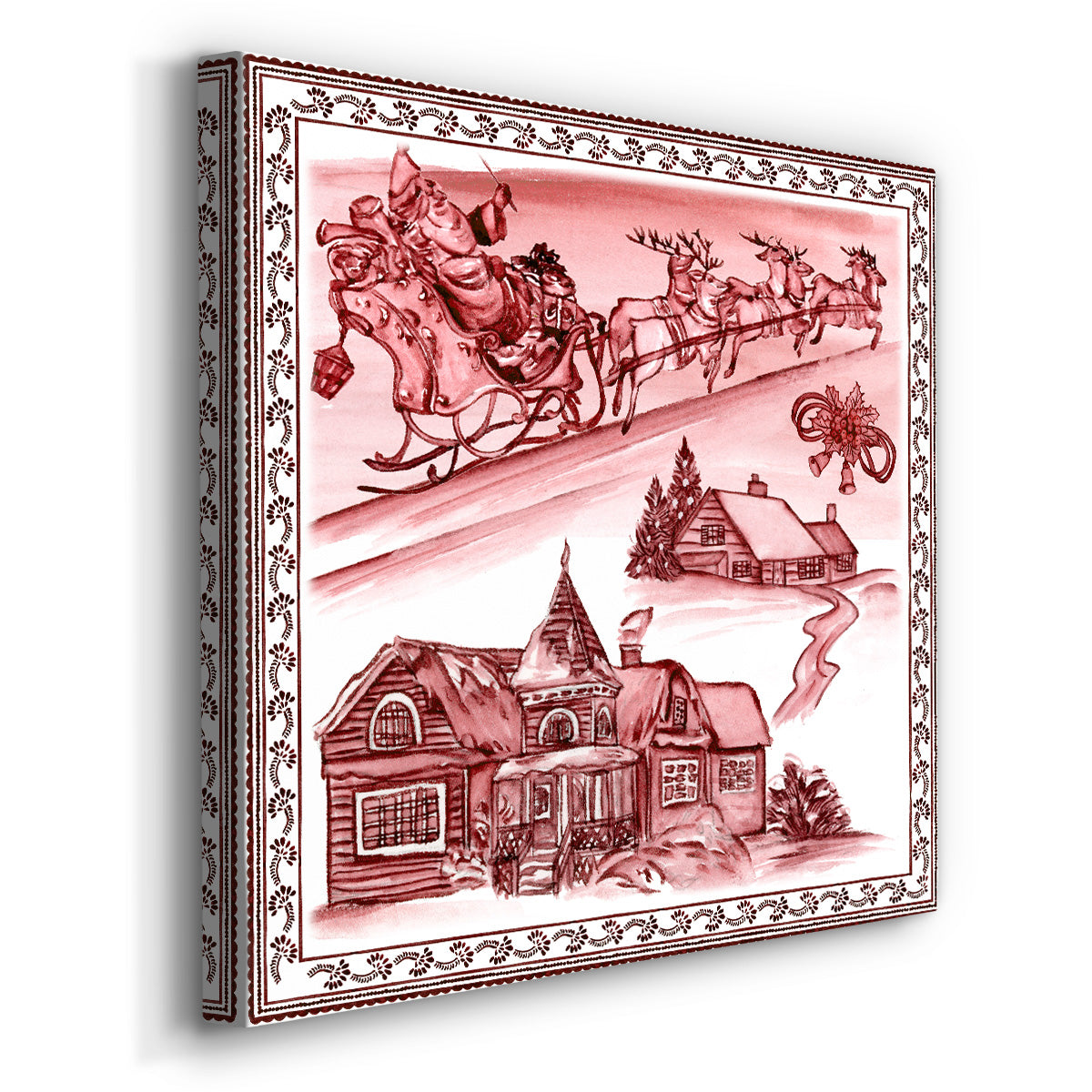 Christmas Wonderland Toile I - Canvas Art Print