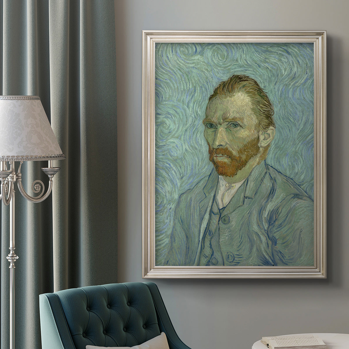 Self-Portrait, 1889 - Ornate Framed Canvas Print