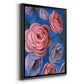 Layered Petals II - Modern Framed Canvas Print