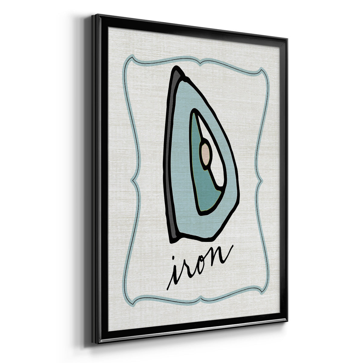 Iron - Modern Framed Canvas Print