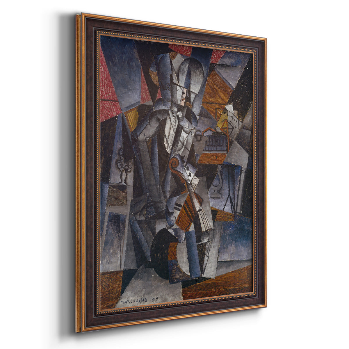 The Musician - Ornate Framed Canvas Print
