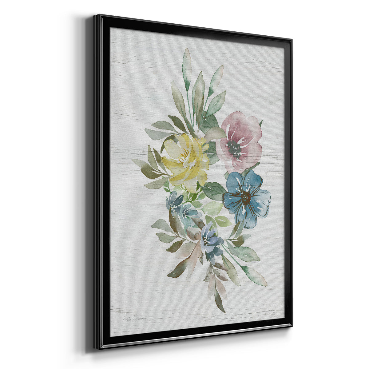 Spring Meadow Arrangement I - Modern Framed Canvas Print