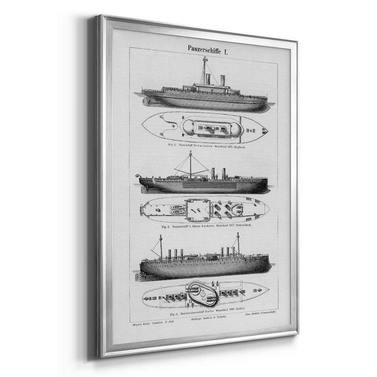 Industrial Ship - Modern Framed Canvas Print