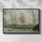 Washerwomen in a Willow Grove, c. 1871 - Floater Framed Canvas Print