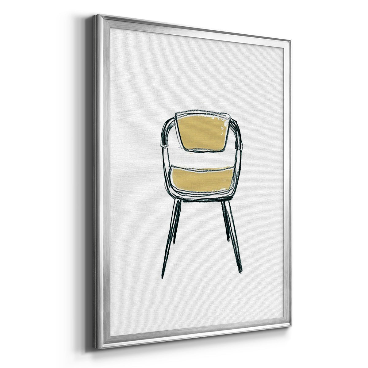Take a Seat II - Modern Framed Canvas Print