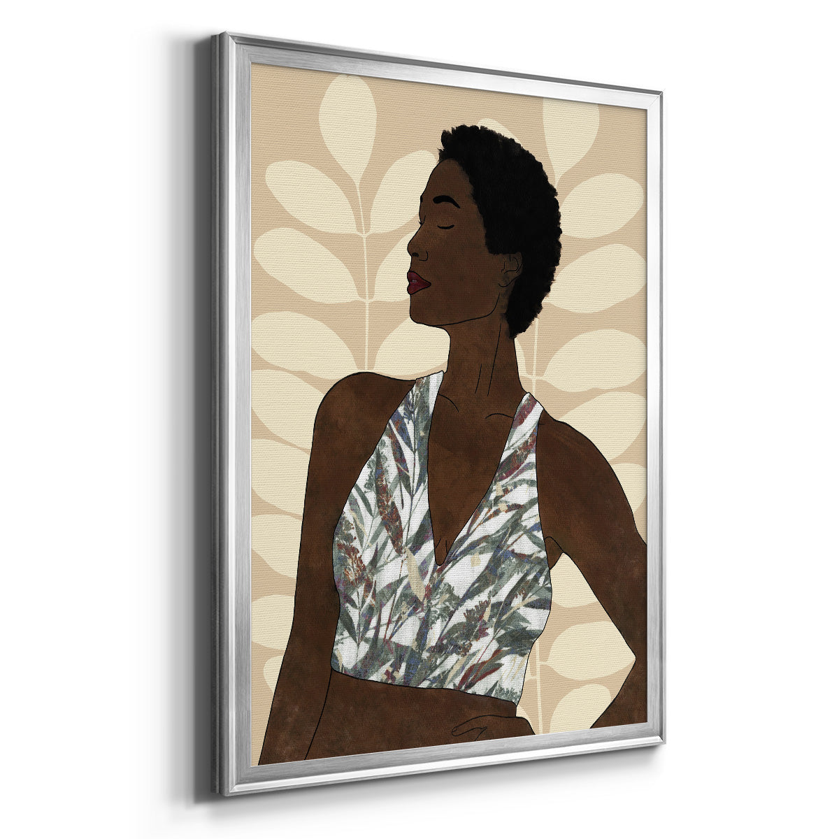 Ethnic Beauty I - Modern Framed Canvas Print