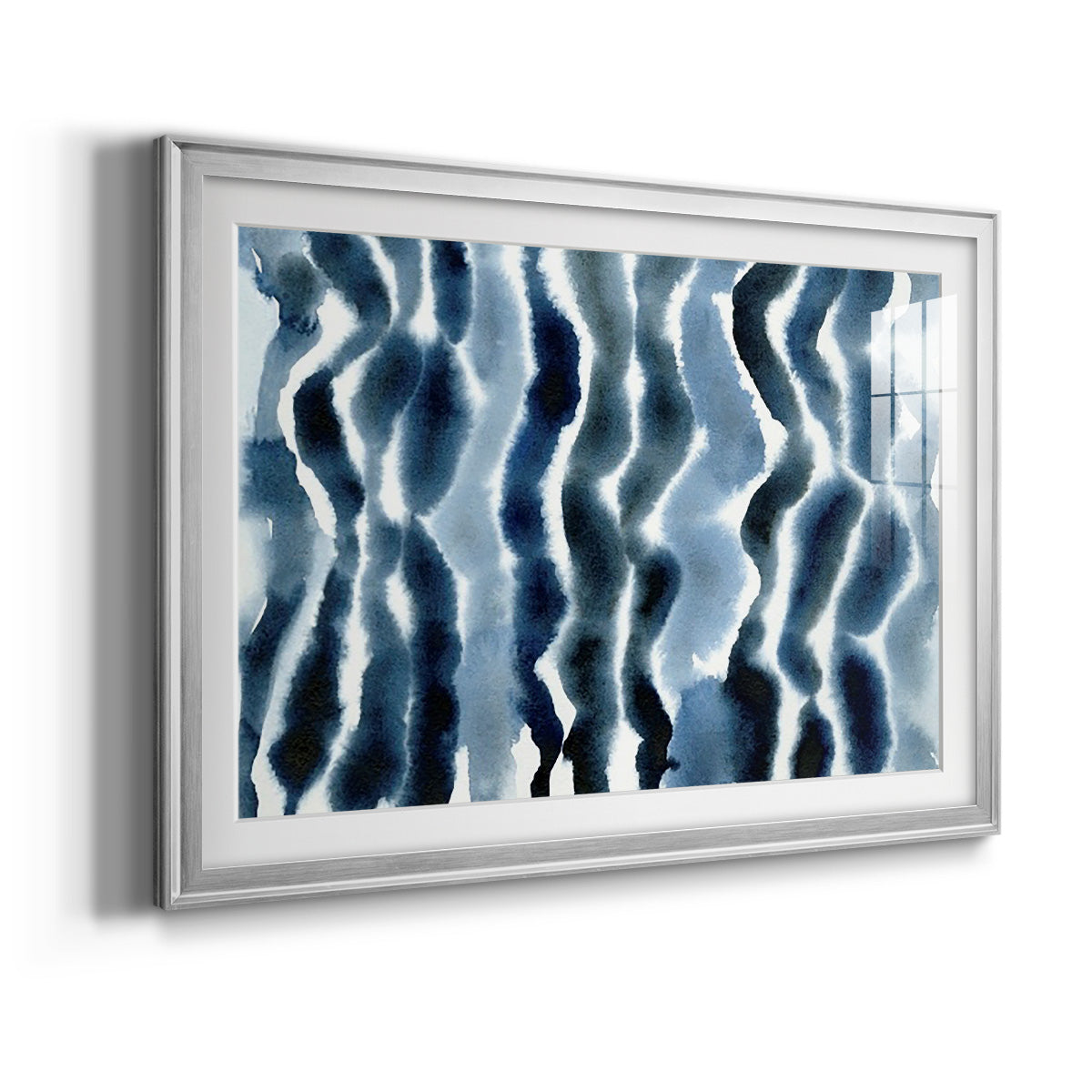 True Blue Wave I - Modern Framed Art Print