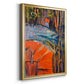 Cadmium Winter Solstice IV - Modern Framed Canvas Print