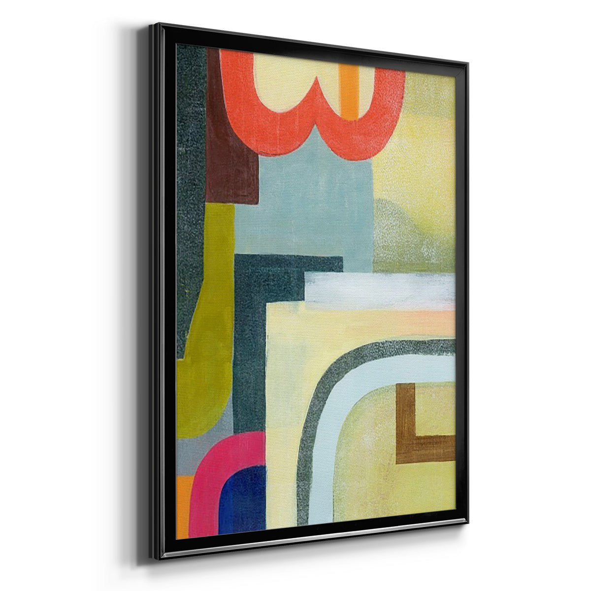 City of Rainbows II - Modern Framed Canvas Print