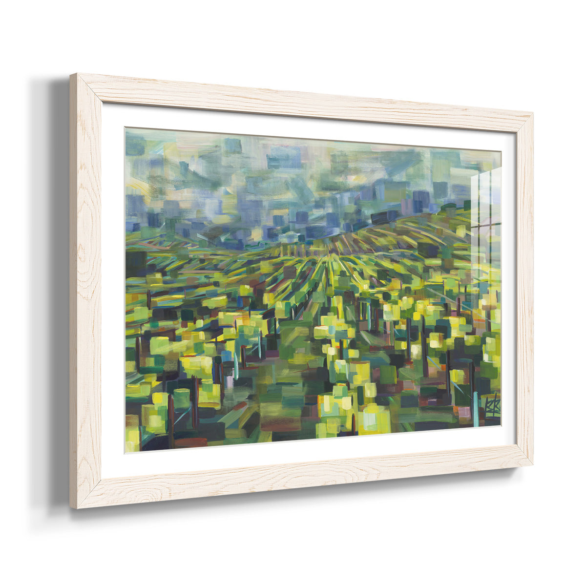 Yellow Grapevines Forever - Barnwood Framed Art Print
