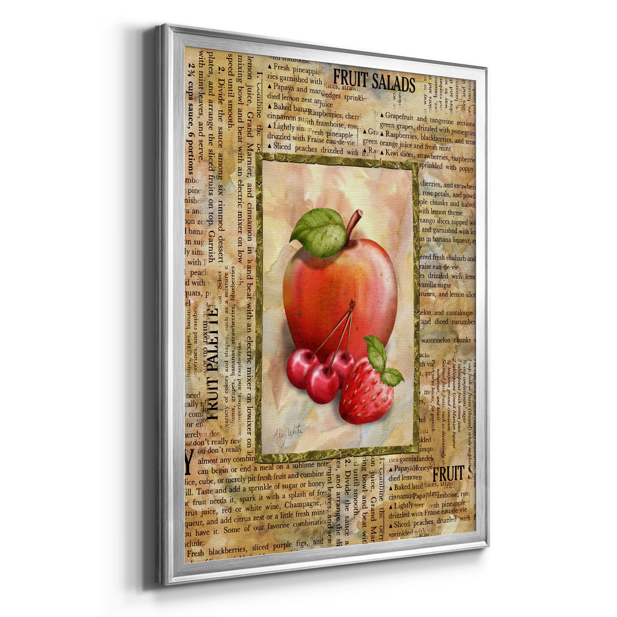 Mixed Fruit I - Modern Framed Canvas Print