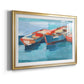 Primary Boats I Premium Framed Print - Ready to Hang