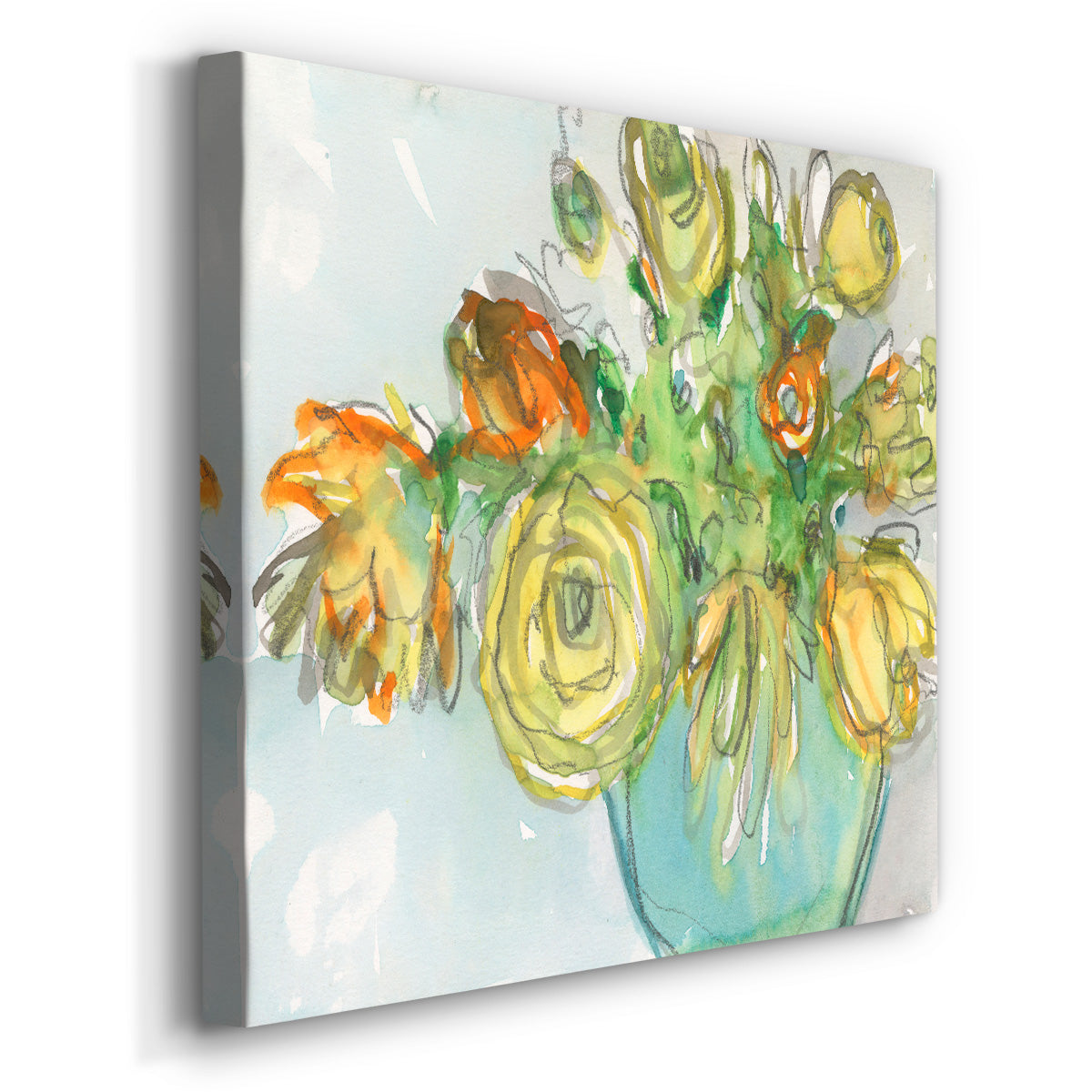 Spring Floral Accent I - Canvas Art Print