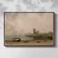 The Stranded Boat, 1863 - Floater Framed Canvas Print