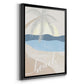 Beach Day - Modern Framed Canvas Print