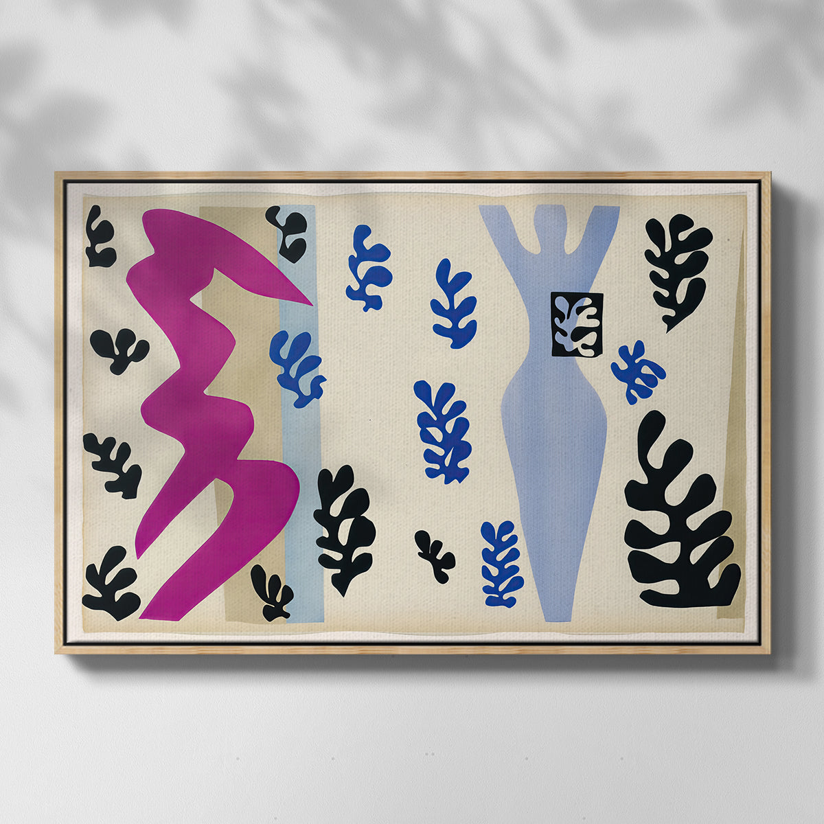 The Knife Thrower (Le lanceur de couteaux), from Jazz, 1947 - Floater Framed Canvas Print