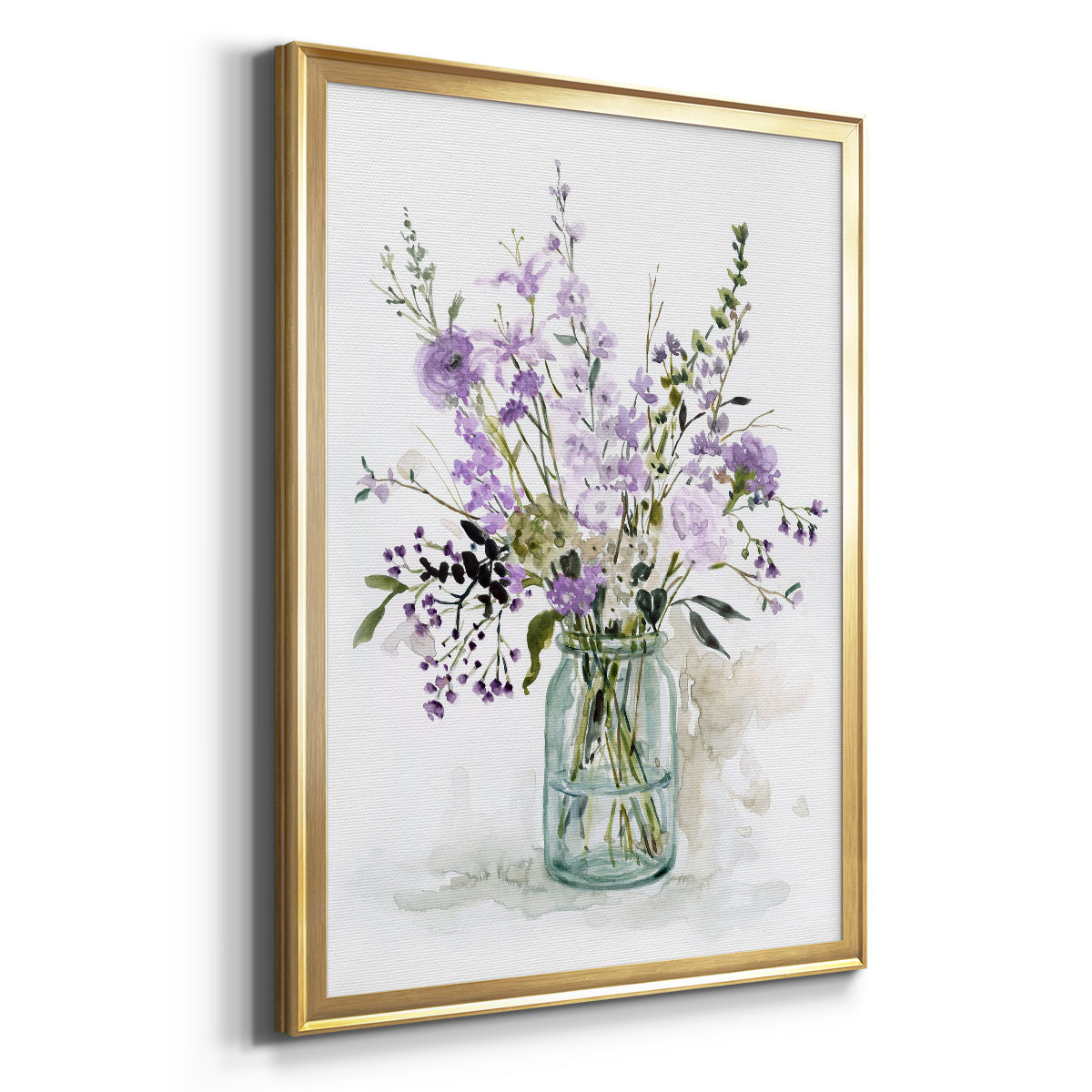 Purple Passion II - Modern Framed Canvas Print