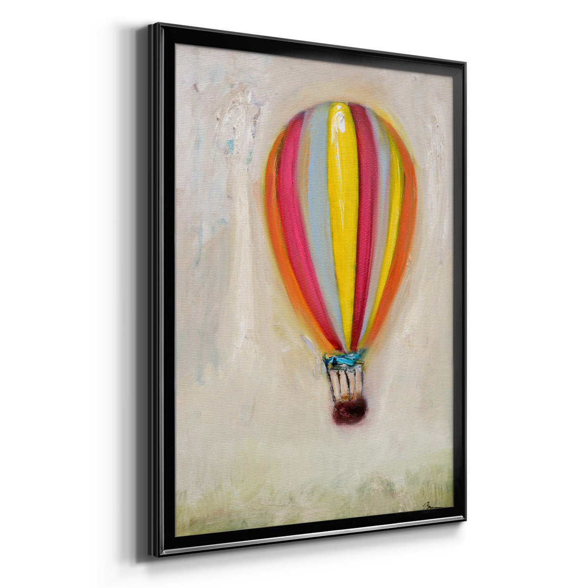 Lucky Hot Air Balloon -  Framed Canvas Print
