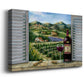 Tuscan Red and Vineyard Premium Gallery Wrapped Canvas - Ready to Hang