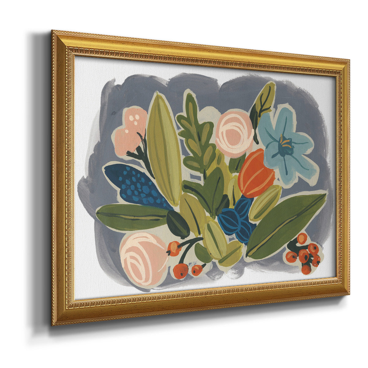 Bright Botany II Premium Framed Canvas- Ready to Hang