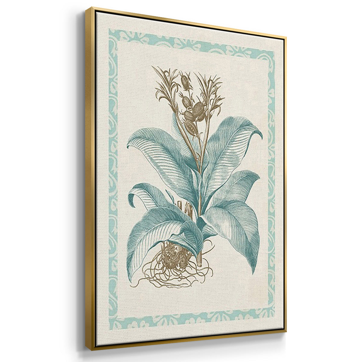 Willow Blue Besler I - Floater Framed Canvas Set