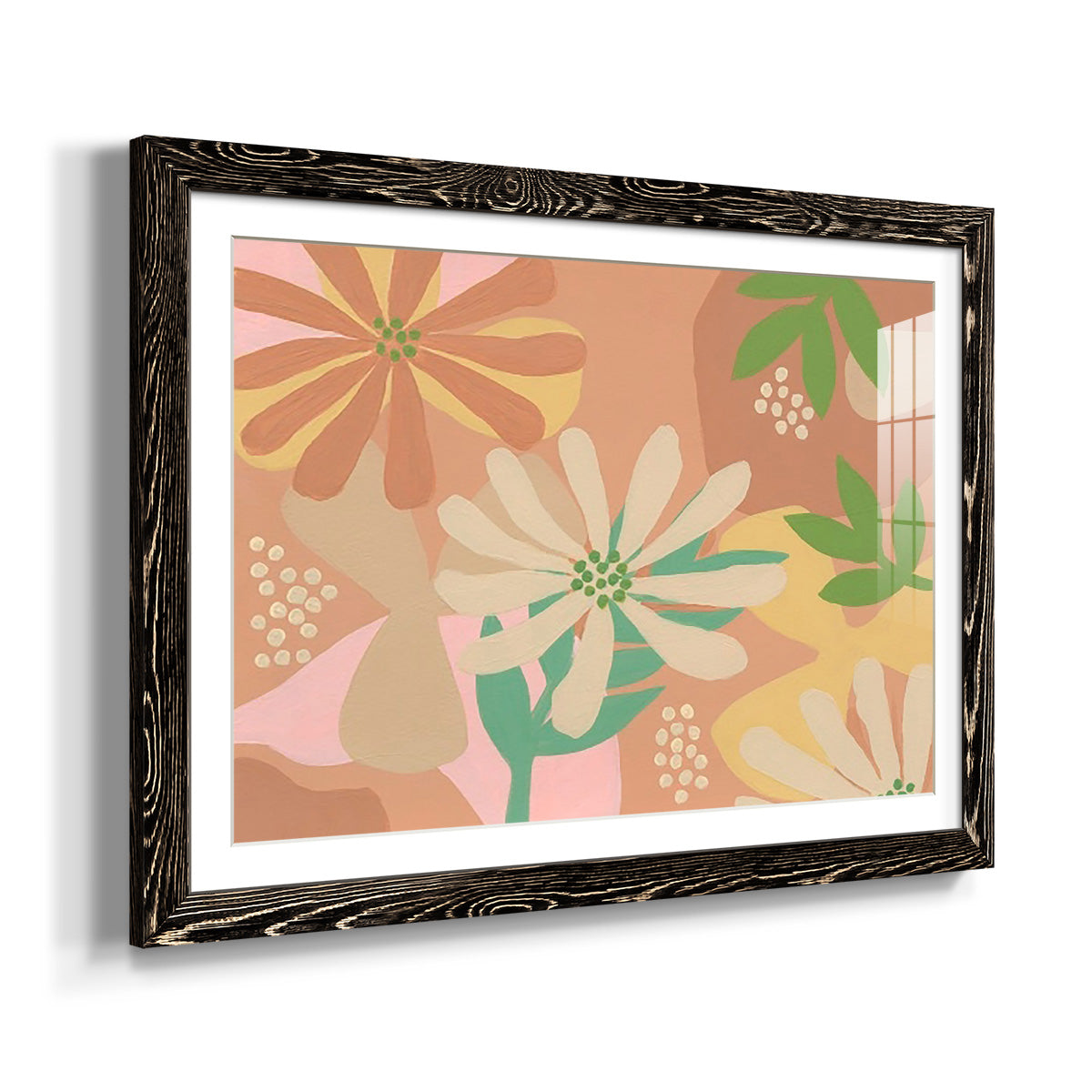 Neutral Blooms III-Premium Framed Print - Ready to Hang