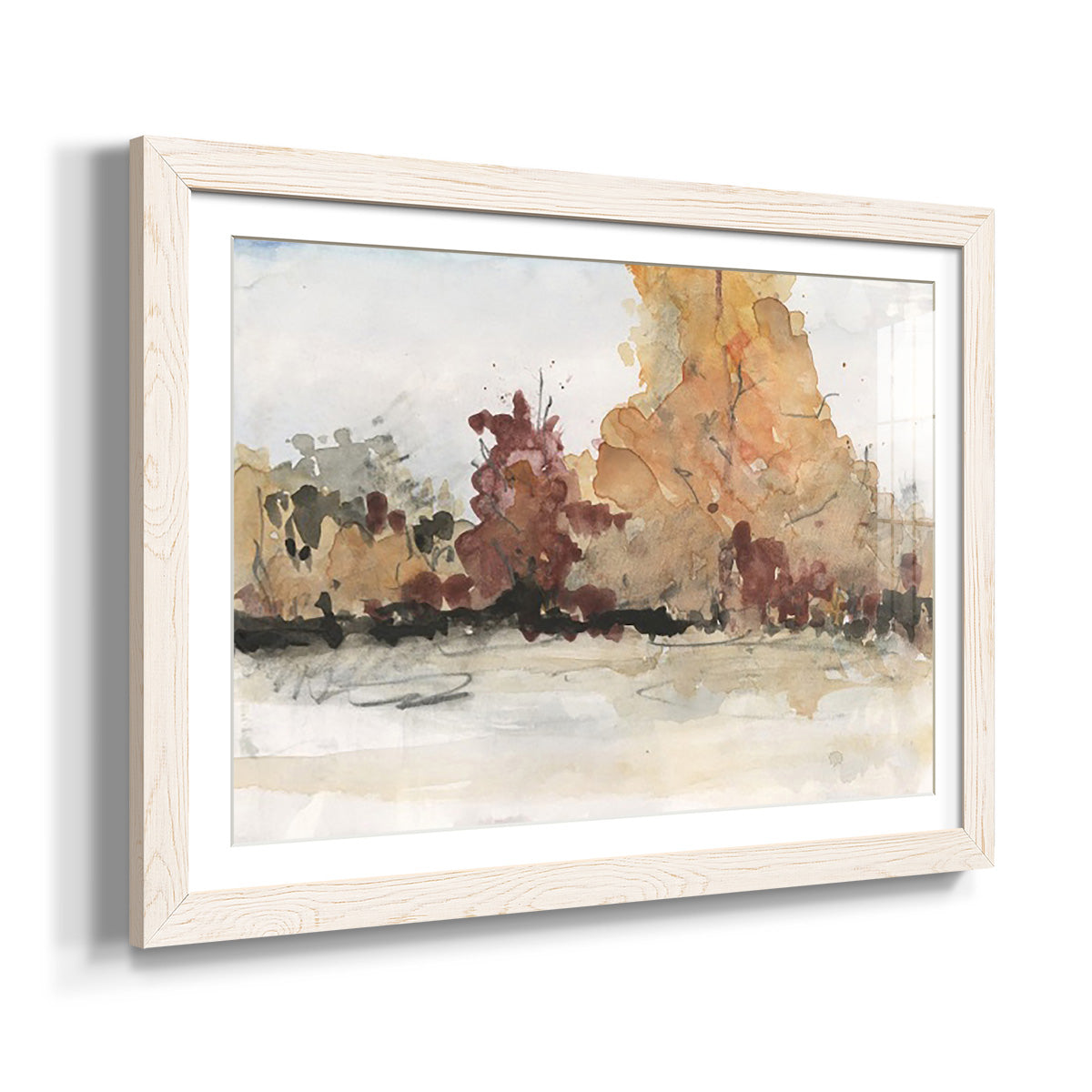 The Autumn View II - Barnwood Framed Art Print
