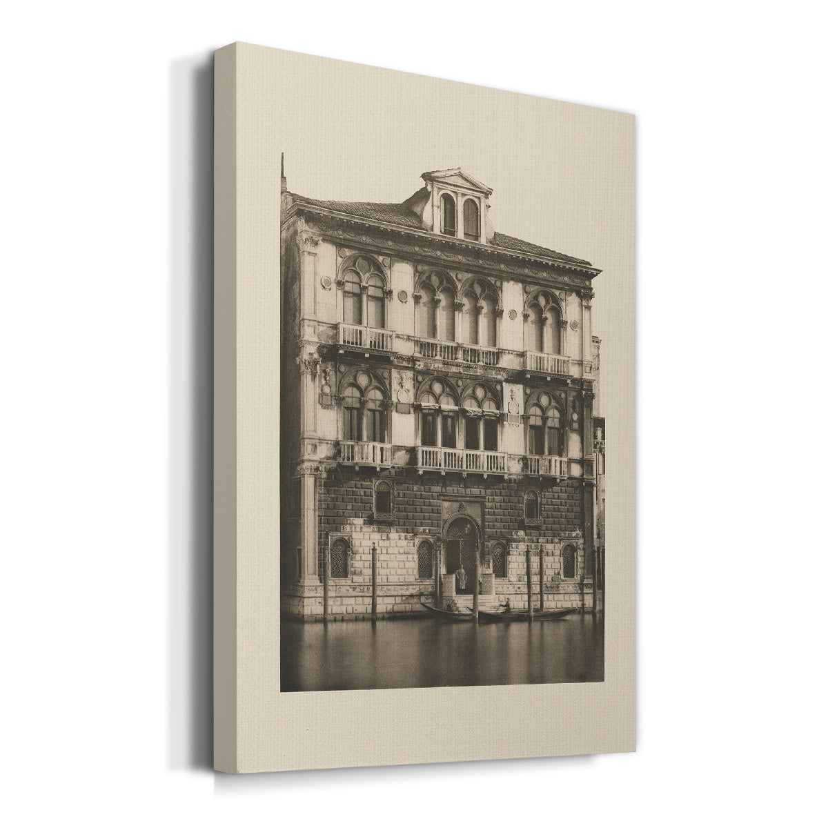 Vintage Views of Venice II Premium Gallery Wrapped Canvas - Ready to Hang