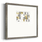 Modern Gold Reflections Premium Framed Print Double Matboard