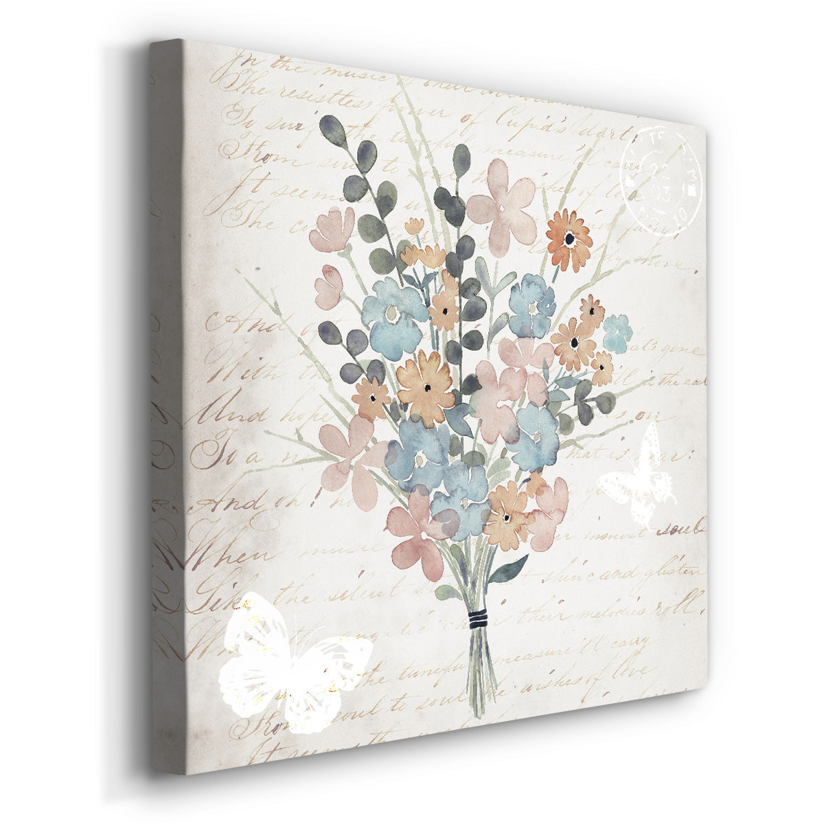 Fleurs Pastel II - Canvas Art Print