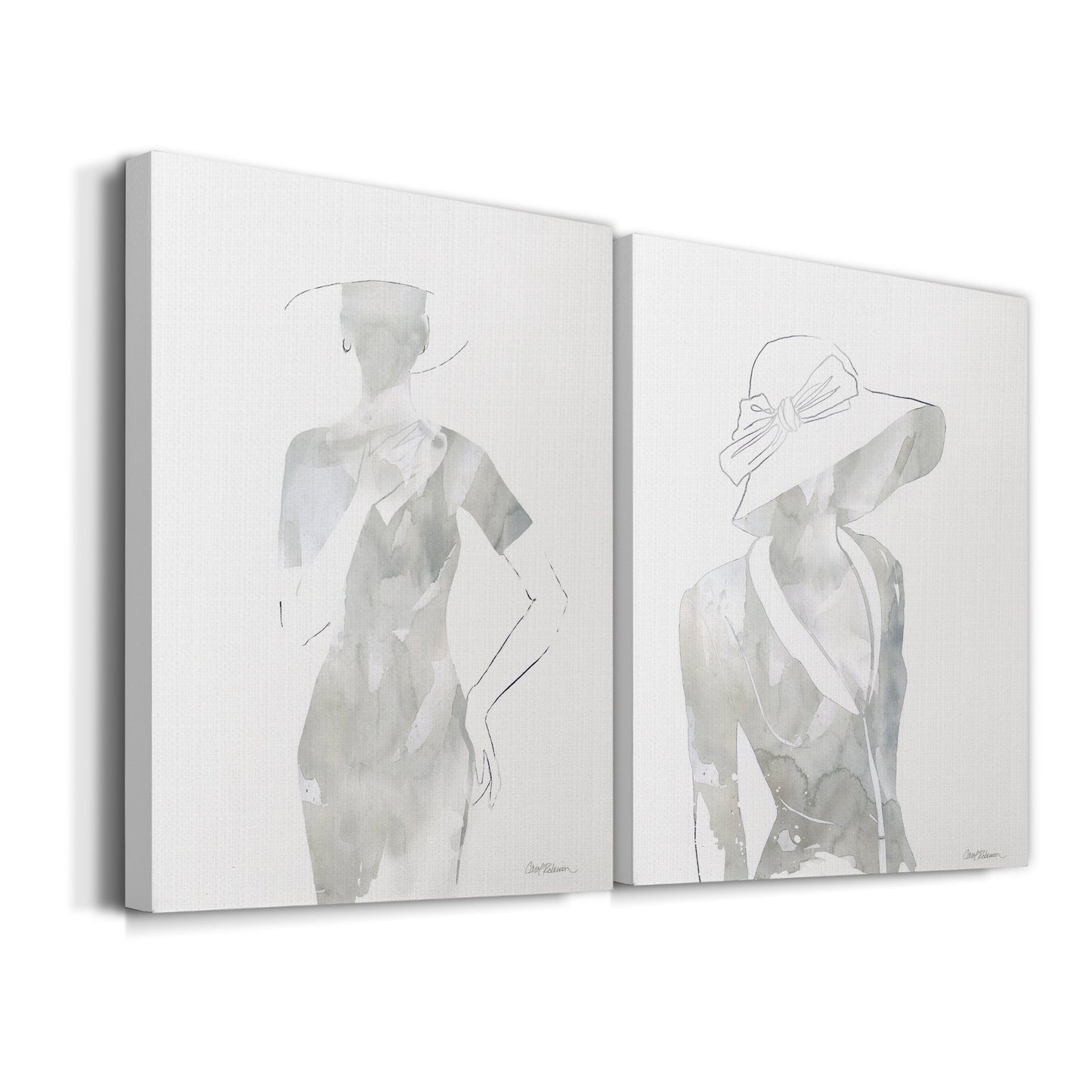 Fashion Cover I Premium Gallery Wrapped Canvas - Ready to Hang - Set of 2 - 8 x 12 Each