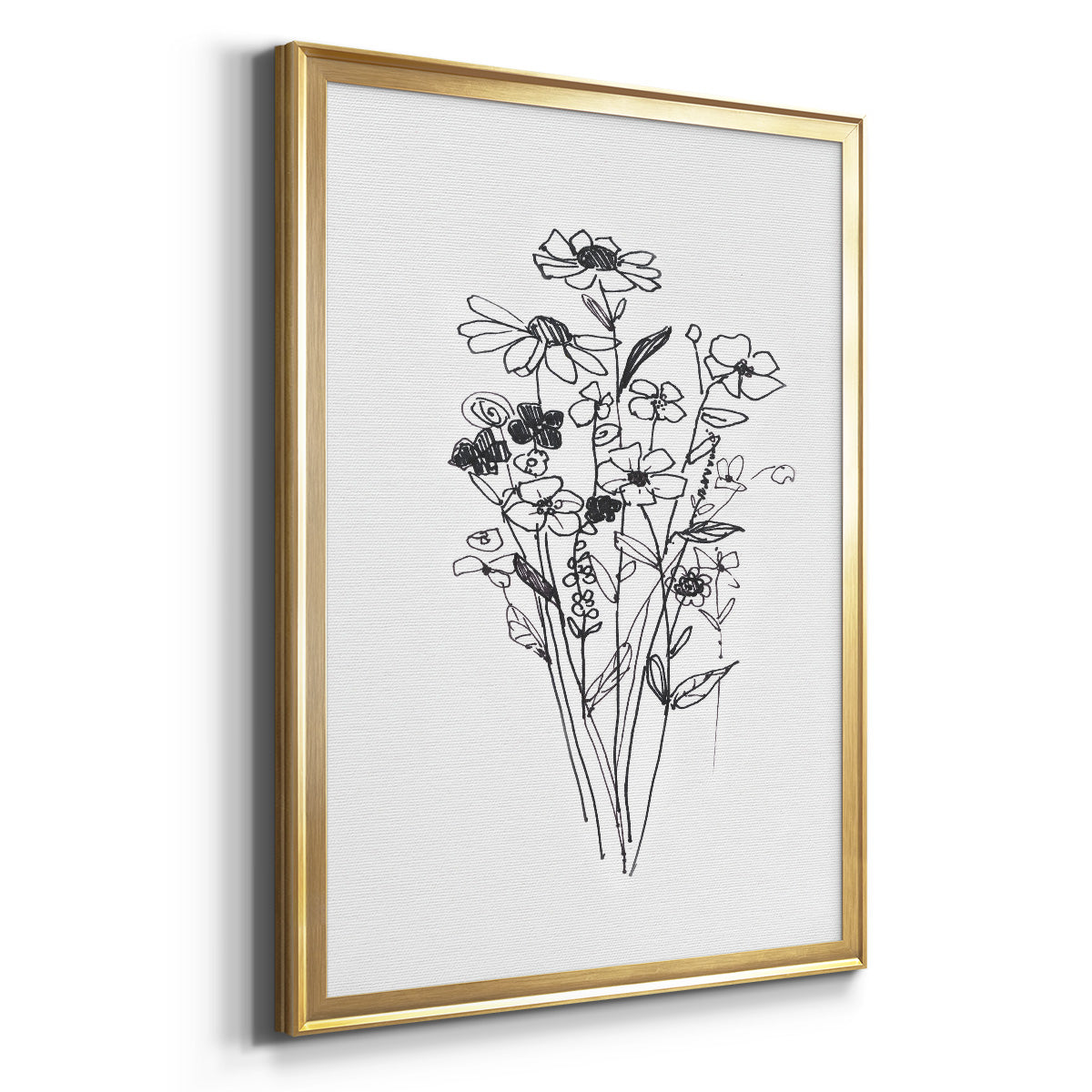 Farmhouse Plants II - Modern Framed Canvas Print