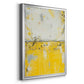 Yellow Bound - Modern Framed Canvas Print