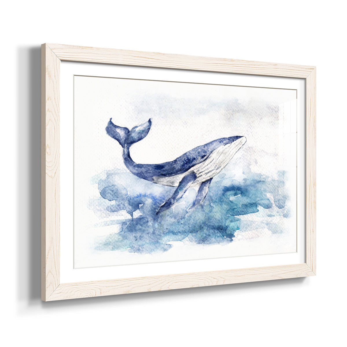 Beautiful Breach - Barnwood Framed Art Print