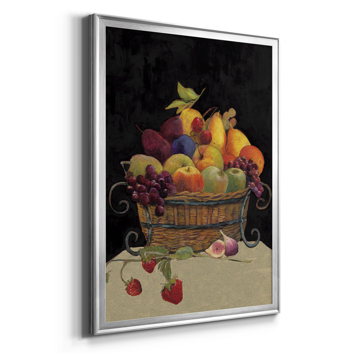 Fruit Basket I Revisit - Modern Framed Canvas Print