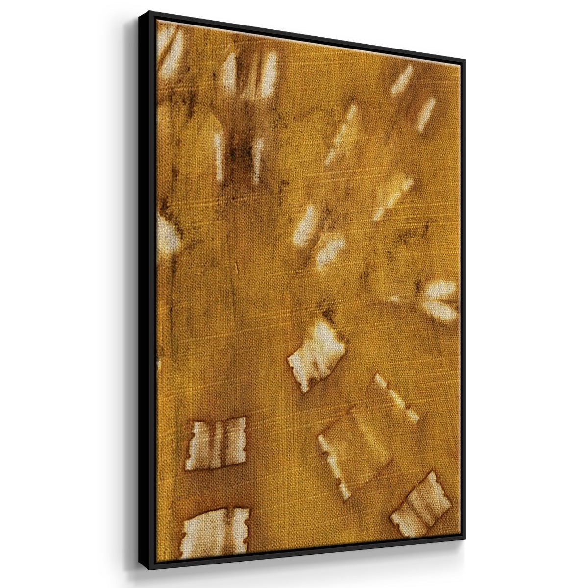 Turmeric Sunrise I - Framed Premium Gallery Wrapped Canvas L Frame 3 Piece Set - Ready to Hang