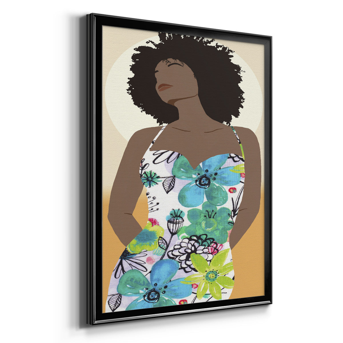 You Go Woman I - Modern Framed Canvas Print