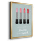 Flawless Lipstick - Modern Framed Canvas Print