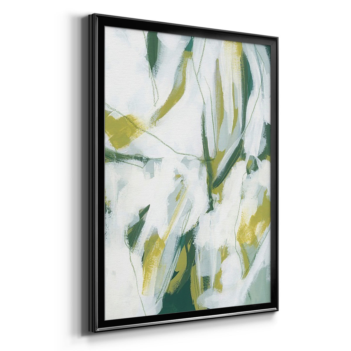 Emerald Ice I - Modern Framed Canvas Print