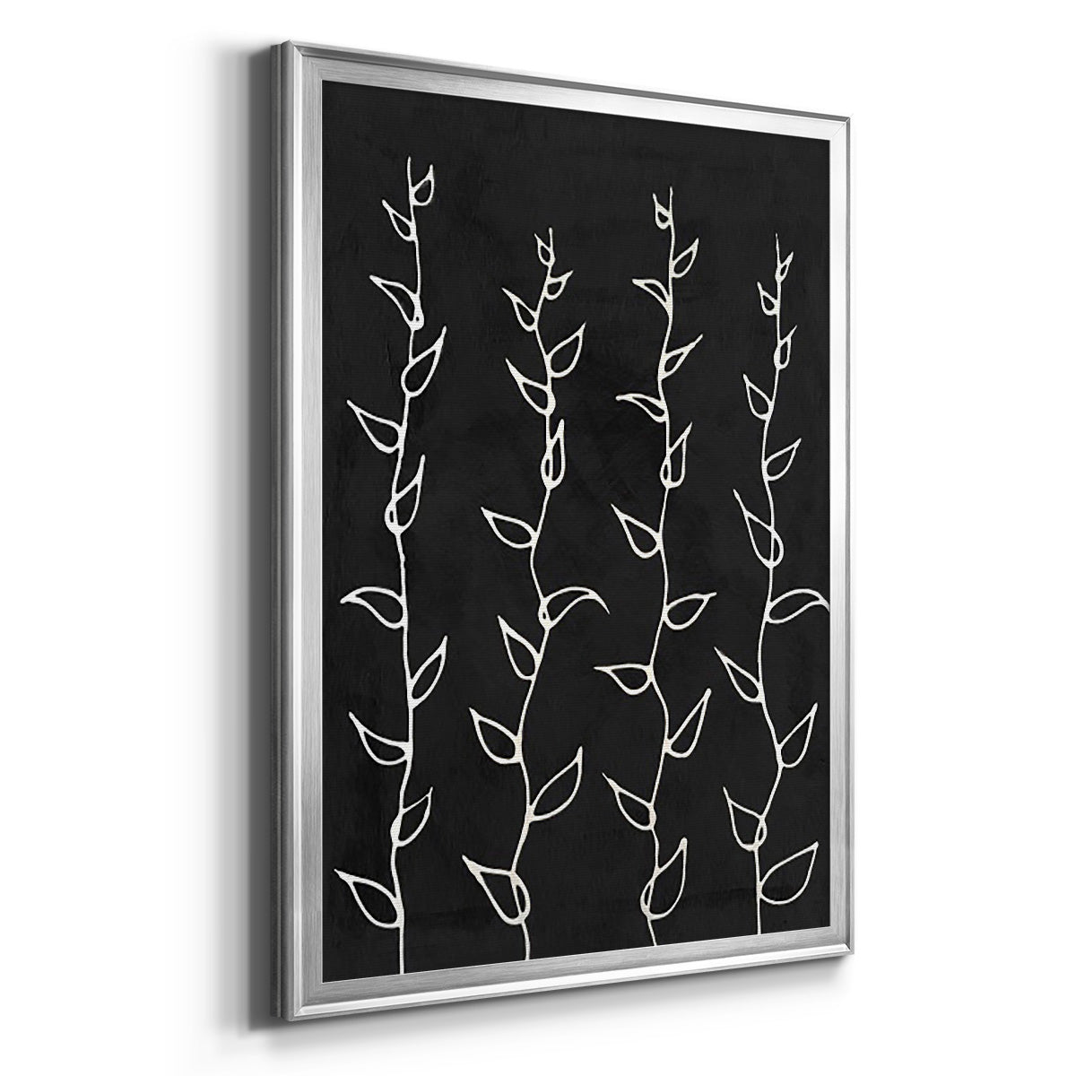 Ivory Vines I - Modern Framed Canvas Print