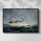 A Ship in the Storm, c. 1899 - Floater Framed Canvas Print