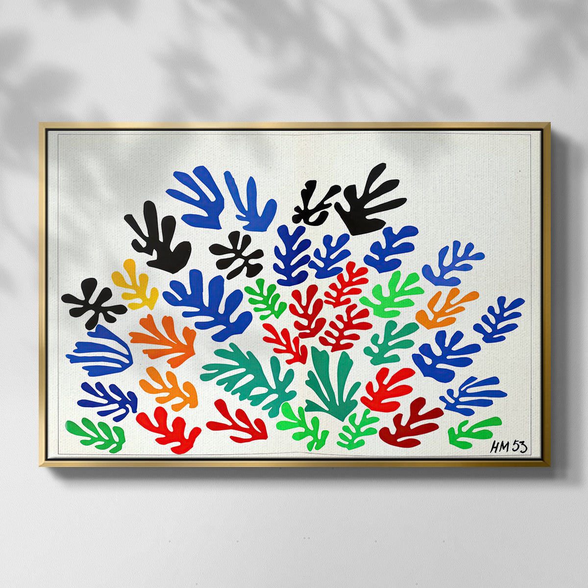 The Sheaf (La gerbe), 1953 - Floater Framed Canvas Print