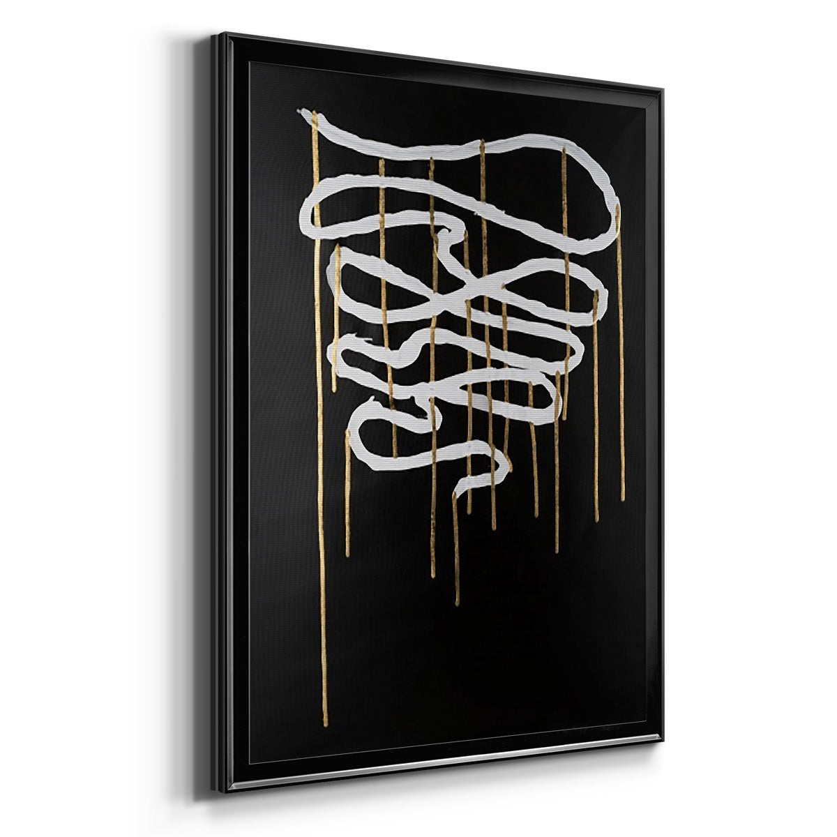 Weeping Ribbon II - Modern Framed Canvas Print
