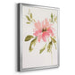 One Pink Bloom II - Modern Framed Canvas Print