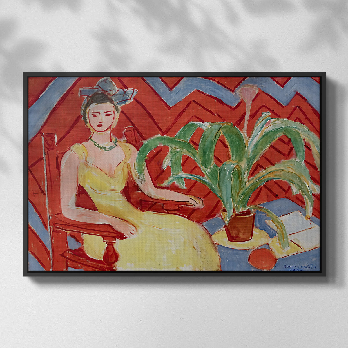 Michaella, 1943 - Floater Framed Canvas Print
