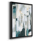 Sea Cavern Strata I - Modern Framed Canvas Print